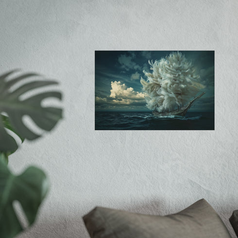 Buy Feathers Ship Ocean Poster