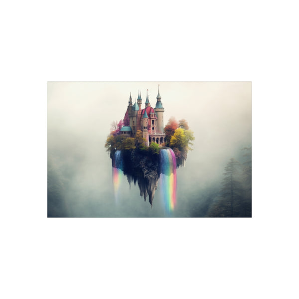 "Buy Floating Castle Rainbow Poster"