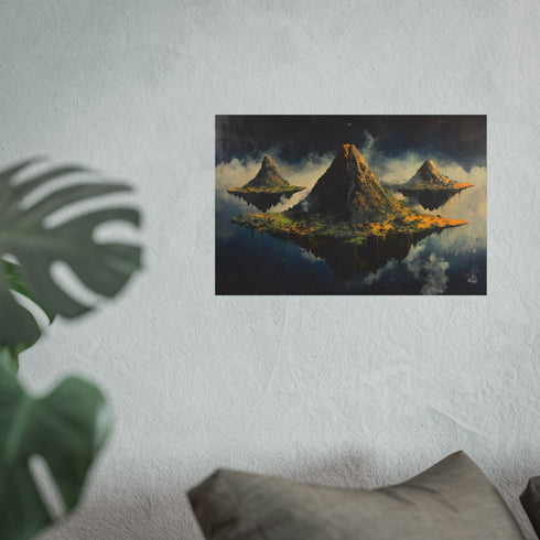 Buy Floating Islands Volcano Poster