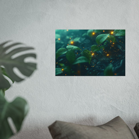 Buy Futuristic Poster: Glowing Vines Tech