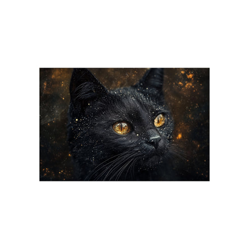 "Buy Galactic Black Cat Poster"