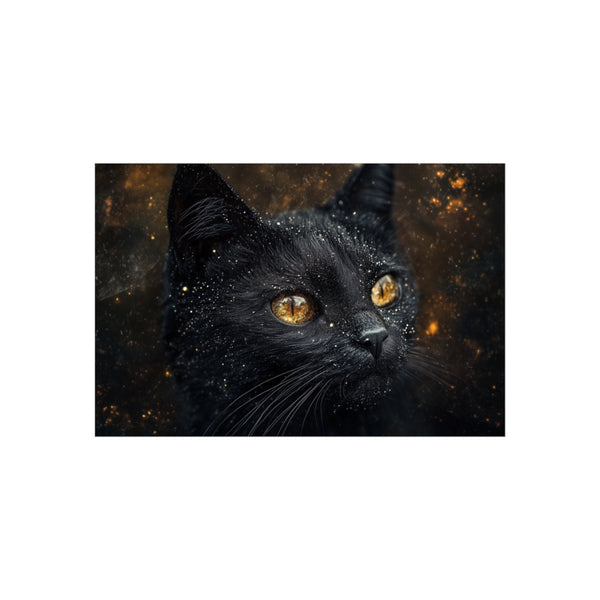"Buy Galactic Black Cat Poster"