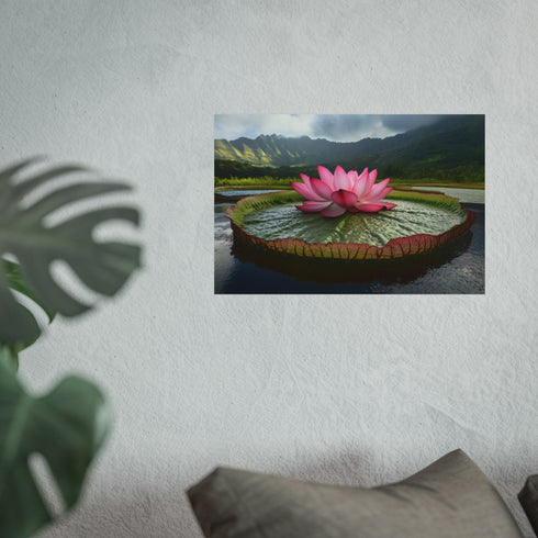 Buy Gigantic Lotus Blooming Poster