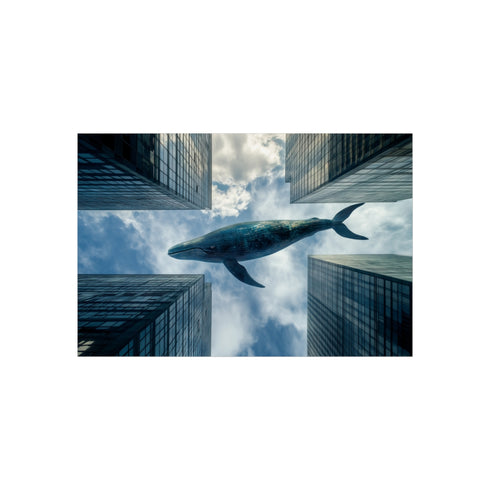 "Buy Glass Whale Poster Online"