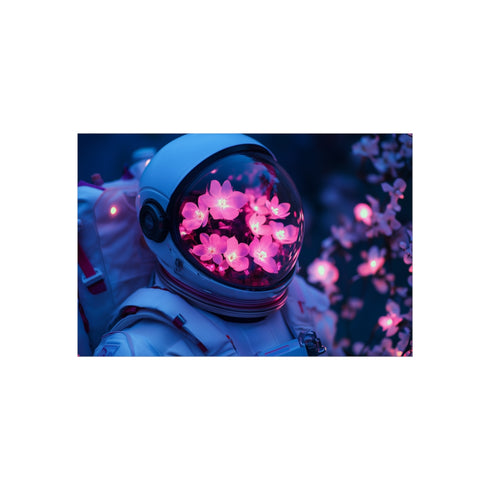 Buy Glow Flower Spacesuit Poster