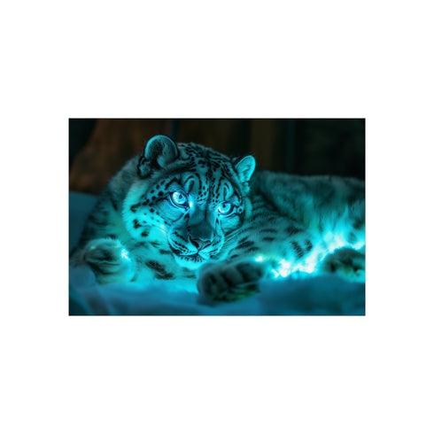 "Buy Glowing Fur Snow Leopard Poster"