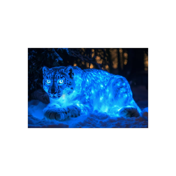Buy Glowing Snow Leopard Poster