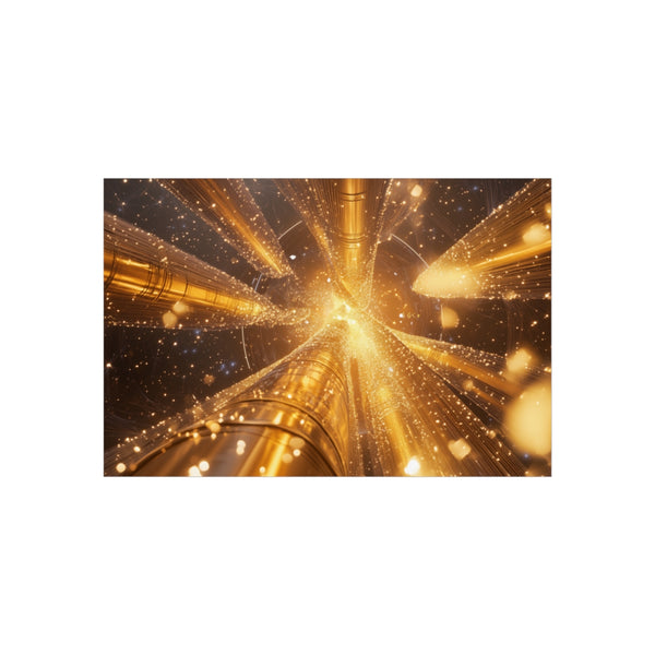 Buy Gold Space Elevator Poster