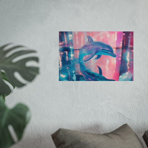 Buy Holographic Dolphin Art Poster