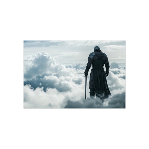 Buy Knight Walking on Clouds Poster