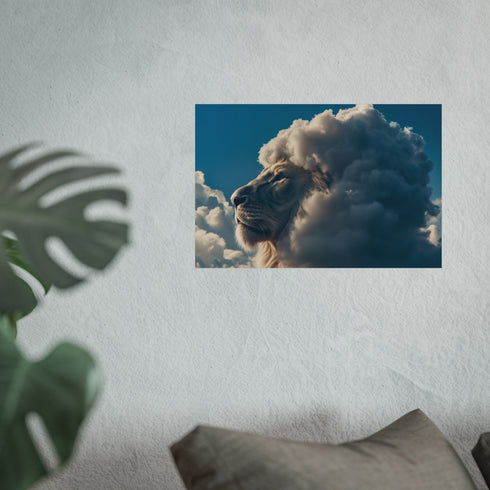 Buy Majestic Lion Cloud Poster