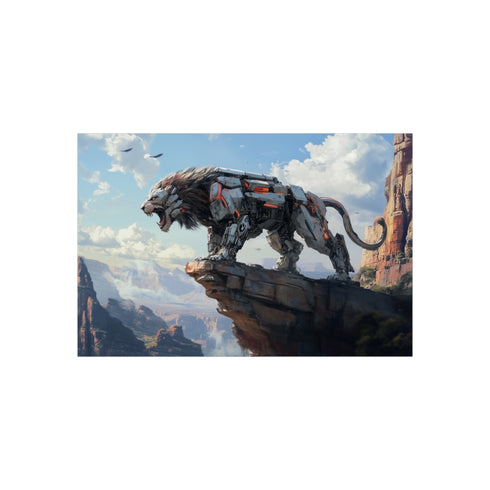 Buy Mech Lion Digital Poster