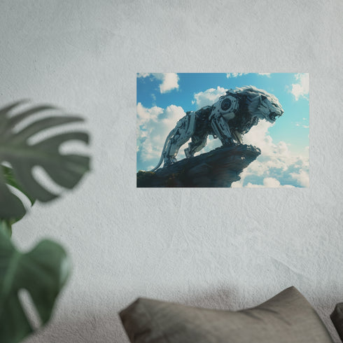 Buy Mech Lion Roaring Poster