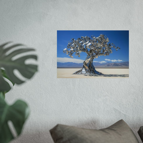 Buy Mechanical Tree Metallic Poster