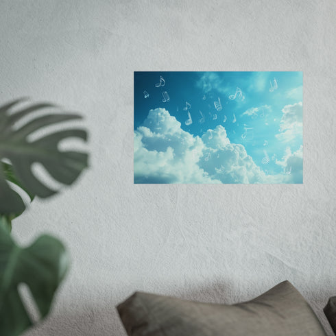 Buy Musical Clouds Art Poster