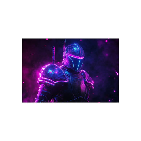 Buy Neon Futuristic Knight Poster