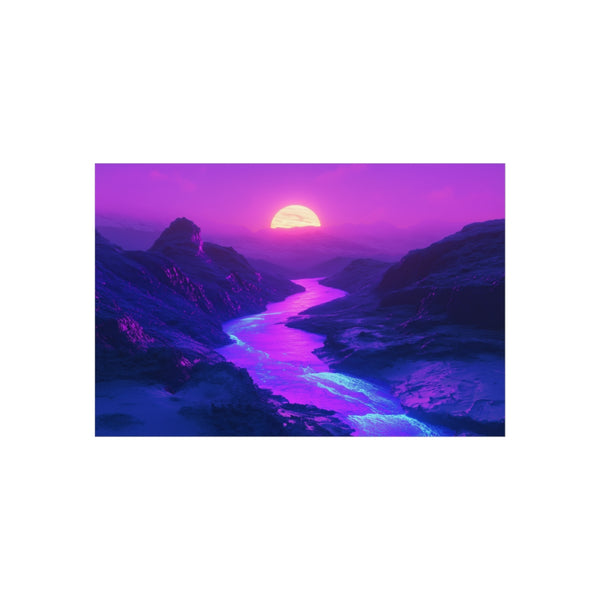 Buy Neon River Art Poster