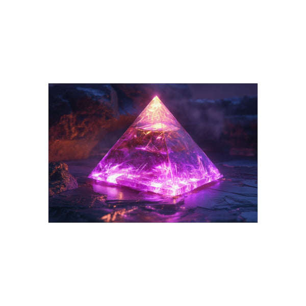 "Buy Poster: Glowing Pyramid Art"