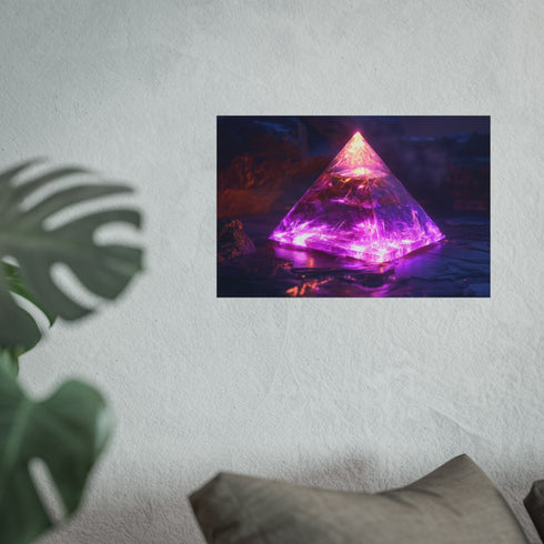 Buy Poster: Glowing Pyramid Art