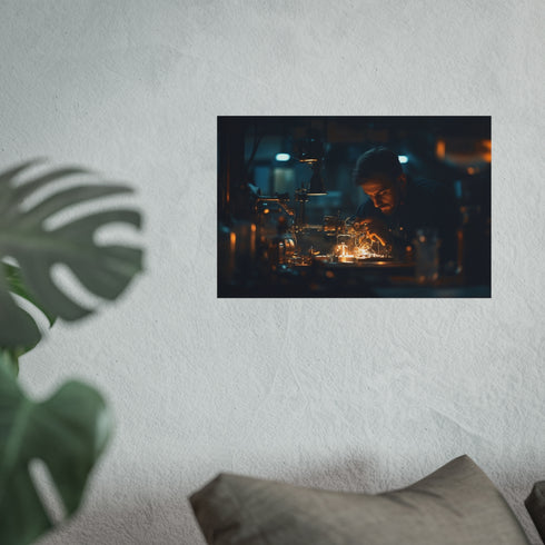 Buy Premium Watchmaker Assembling Poster