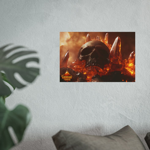 Buy Skull Mountain Erupting Poster