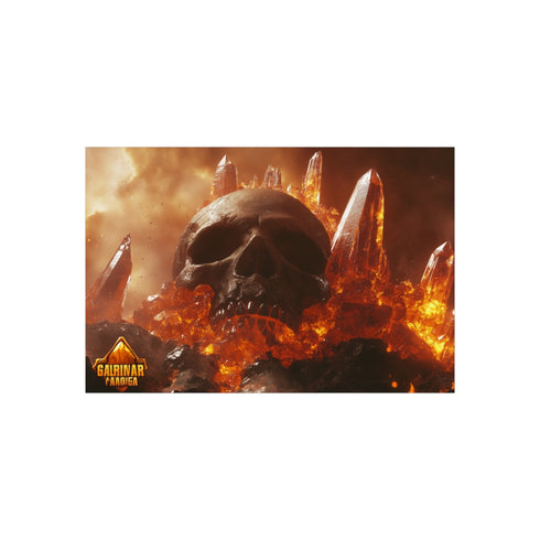 Buy Skull Mountain Erupting Poster