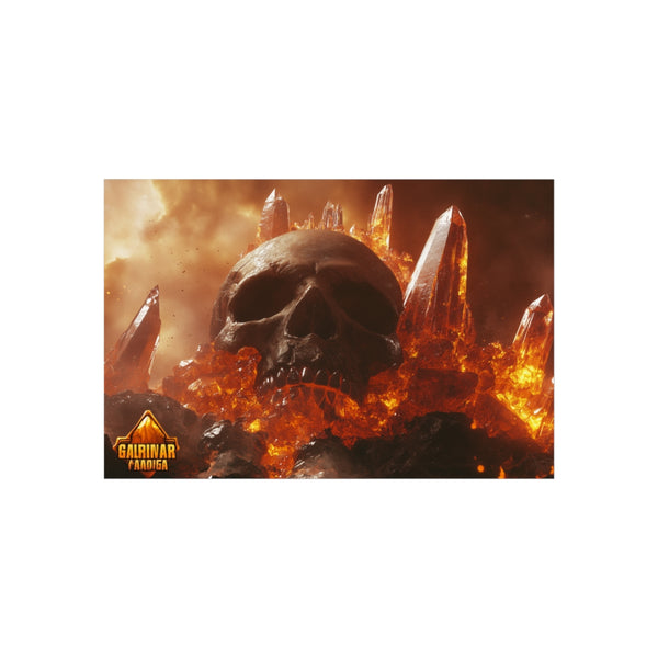 Buy Skull Mountain Erupting Poster
