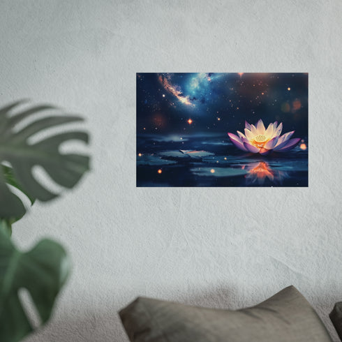 Buy Stunning Galaxy Lotus Poster