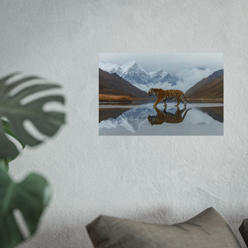 Buy Stunning Tiger Mirror Lake Poster