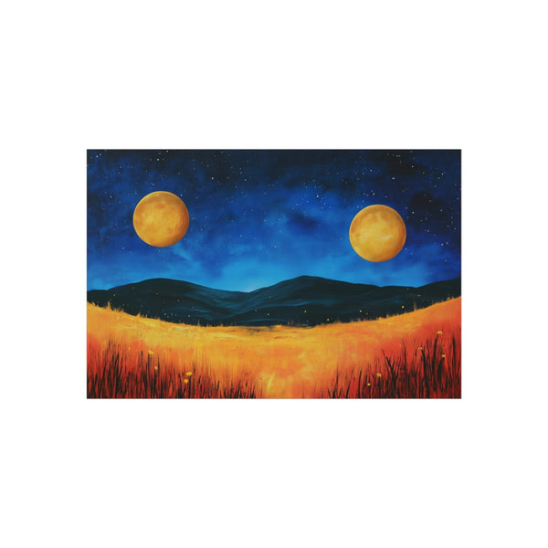 Buy Sunflower Field Double Moon Poster