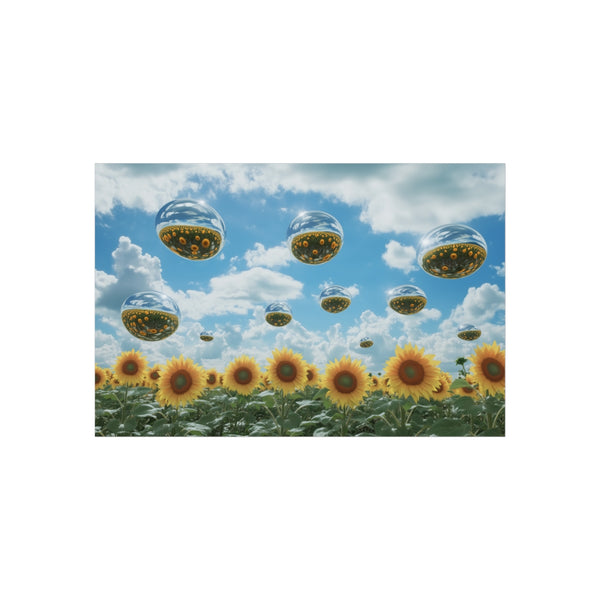 Buy Sunflower Field Mirror Posters
