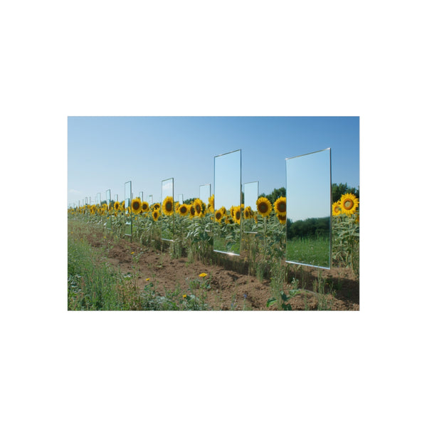Buy Sunflower Field Mirrors Poster