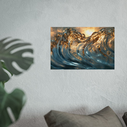 Buy Sunrise Frozen Wave Poster