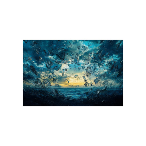 Buy Surreal Broken Glass Sky Poster