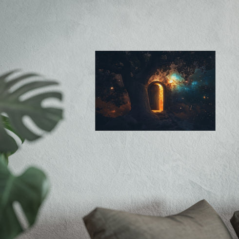 Buy Surreal Tree Galaxy Poster
