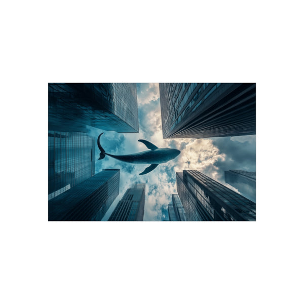 Buy Unique 35 Glass Whale Poster