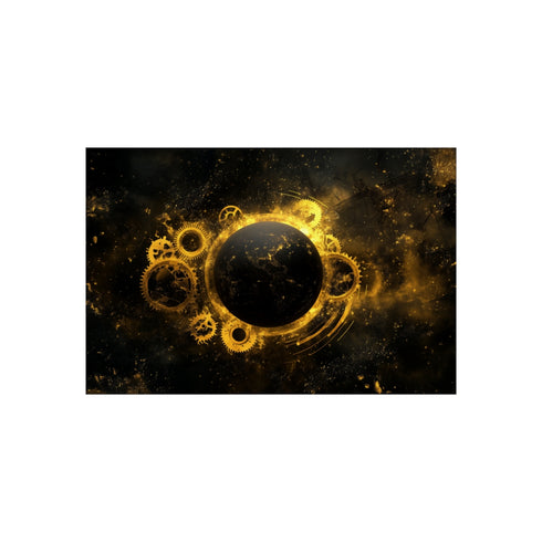 Buy Unique 41 Golden Gears Poster