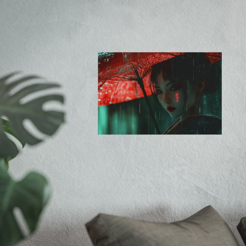 Buy Unique Cyber Geisha Poster