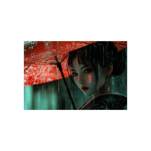 Buy Unique Cyber Geisha Poster