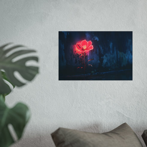 Buy Unique Neon Flower Poster