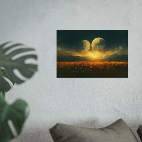 Buy Unique Sunflower Moon Poster
