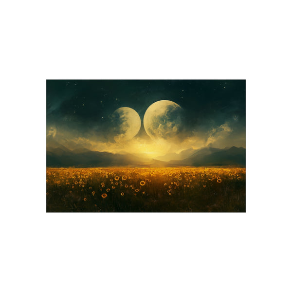 "Buy Unique Sunflower Moon Poster"
