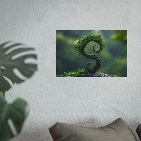 Buy Upside Down Spiral Tree Poster