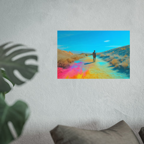 Buy Vibrant Neon Desert Poster
