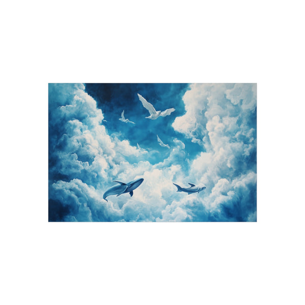 Buy Whimsical Sky Whales Poster