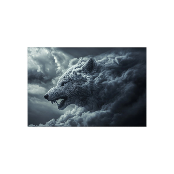 Buy Wolf-Shaped Storm Cloud Poster