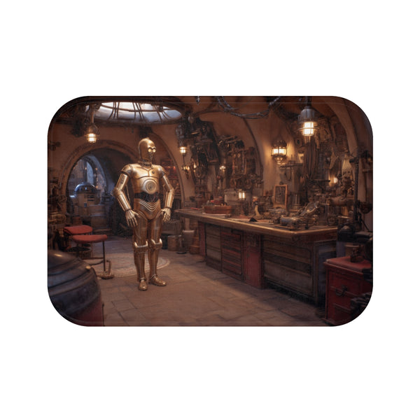 C-3PO Droid Repair Shop Bath Mat