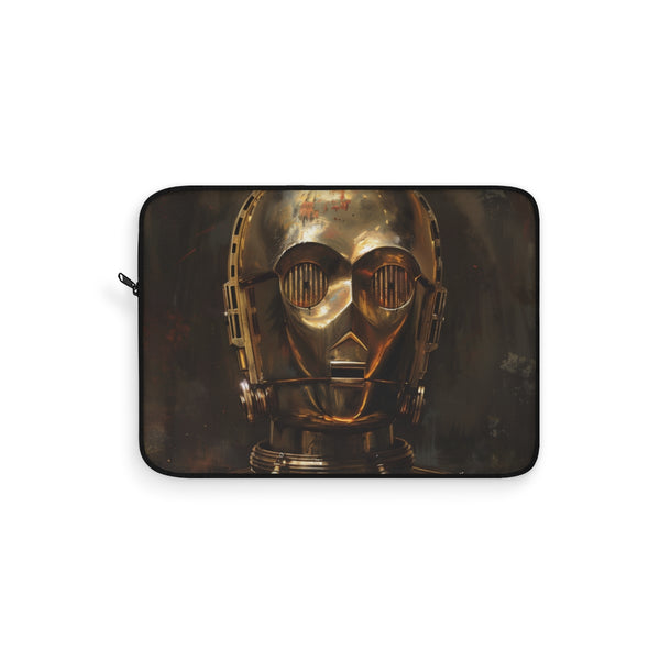 "C-3PO Star Wars Laptop Sleeve: Protect Your Tech in Galactic Style!"