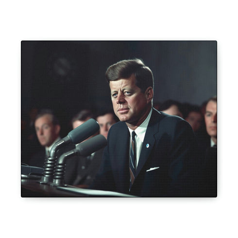 Pet Portraits Canvas in JFK Style, Museum Certified, Indoor Art Decor