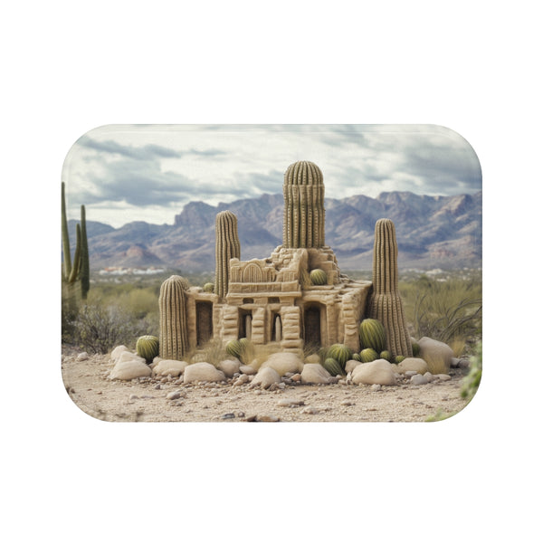 Cactus-Shaped Ancient Ruins Bath Mat